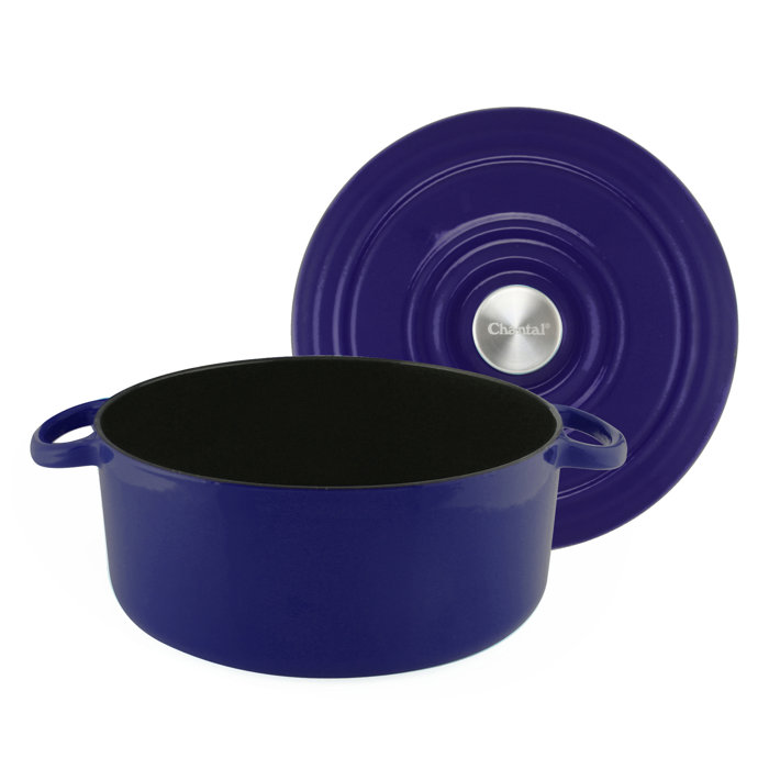 Chantal Enameled Cast Iron Round Dutch Oven & Reviews Wayfair